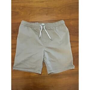 Khaki Free Planet Flat Front Drawstring Organic Cotton Chino Shorts - (Men's )